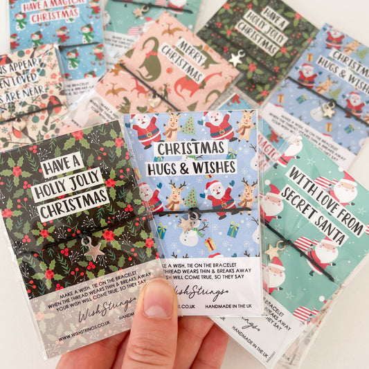 12 x Mixed Christmas WishStrings | Festive Designs | RRP £3.99 Each | Fantastic Margins | Limited Stock