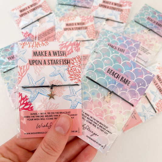 12 x WishStrings Starfish & Mermaid Designs | RRP £3.99 Each | Fantastic Margins | Limited Stock
