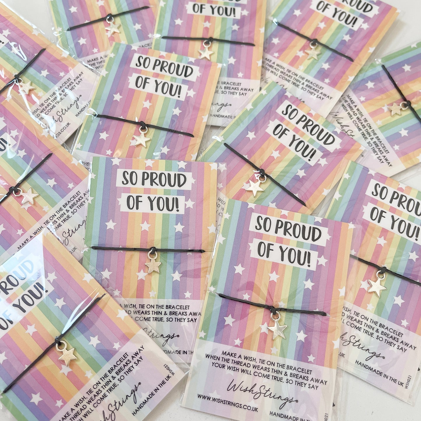 12 x WishStrings ‘So Proud of You’ Design | RRP £3.99 Each | Fantastic Margins | Limited Stock
