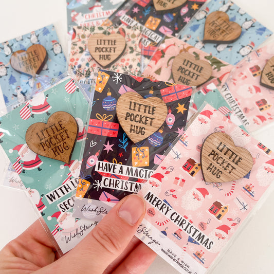 12 x Mixed Christmas Pocket Hugs | Festive Assortment | RRP £3.99 Each | Fantastic Margins | Limited Stock