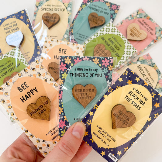 12 x Mixed Pocket Hugs | Assorted Designs | RRP £3.99 Each | Fantastic Margins | Limited Stock