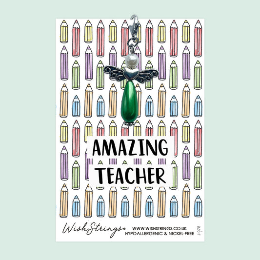 AMAZING TEACHER - Wish Angels, Clip on Keepsake | J078A