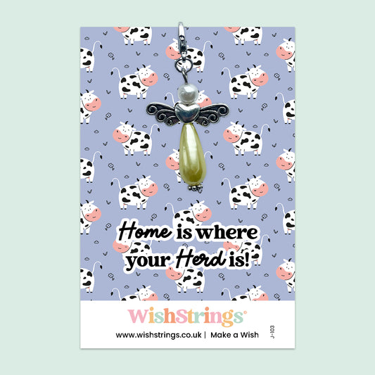 Home is Where Your Herd Is - Wish Angels, Clip on Keepsake | J103