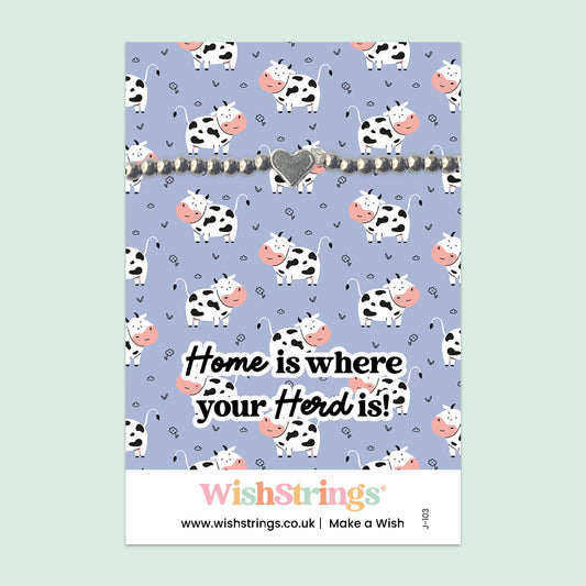 Home is Where Your Herd Is - Heart Beaded Bracelet - J103