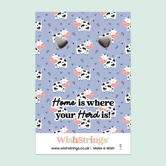 Home is Where Your Herd Is - Heart Stud Earrings | J103