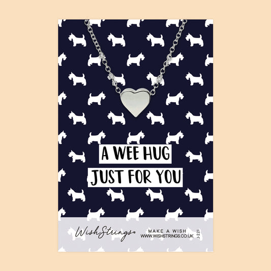 A Wee Hug - Heart Necklace - J221