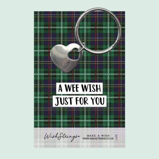 A Wee Wish - Heart Keyring - J223