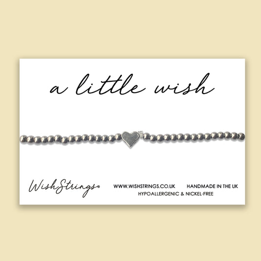 A LITTLE WISH - Heart Beaded Bracelet - J027