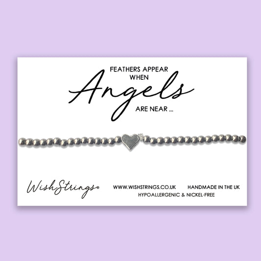 ANGELS ARE NEAR - Heart Beaded Bracelet - J039