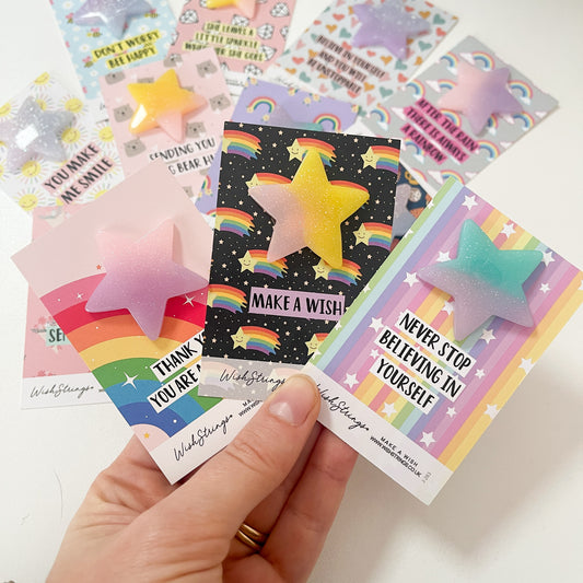 12 x Resin Star Pocket Hugs | Mixed Positive Affirmation Designs | RRP £3.99 Each | Fantastic Margins | Limited Stock
