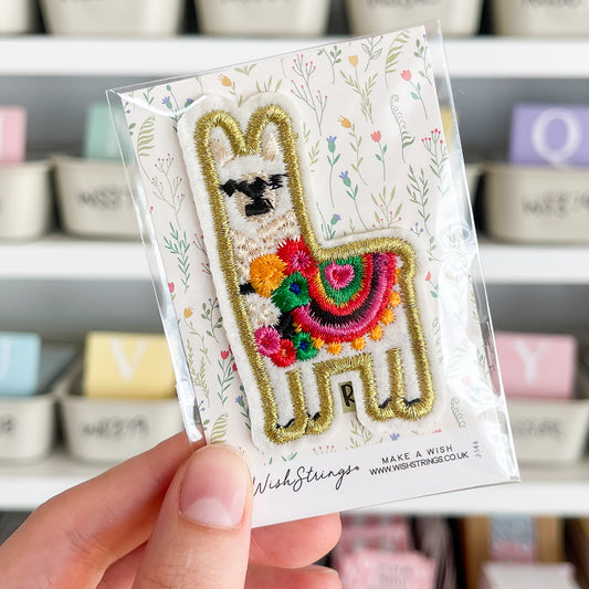 SALE - Llama, Iron on Patch - S005