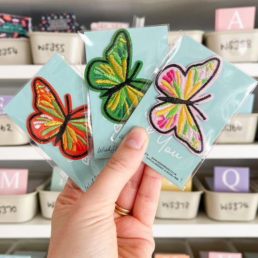 SALE - Butterfly, Iron on Patch - S012