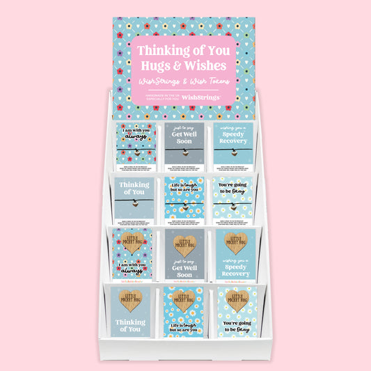 Thinking of You WishStrings & Pocket Hugs - Pre-filled Counter Display Stand