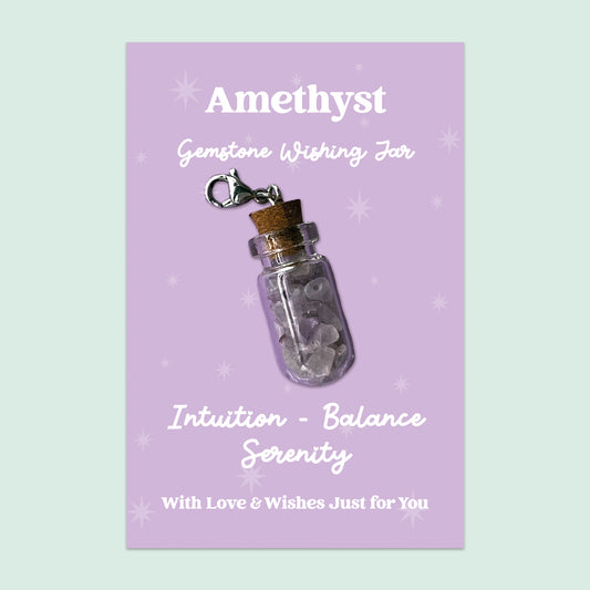 Amethyst Wishing Jar – Clip-On Keepsake | GS047