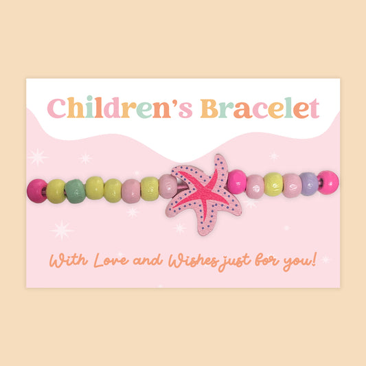 Starfish - Children's Beaded Bracelet (CB035)