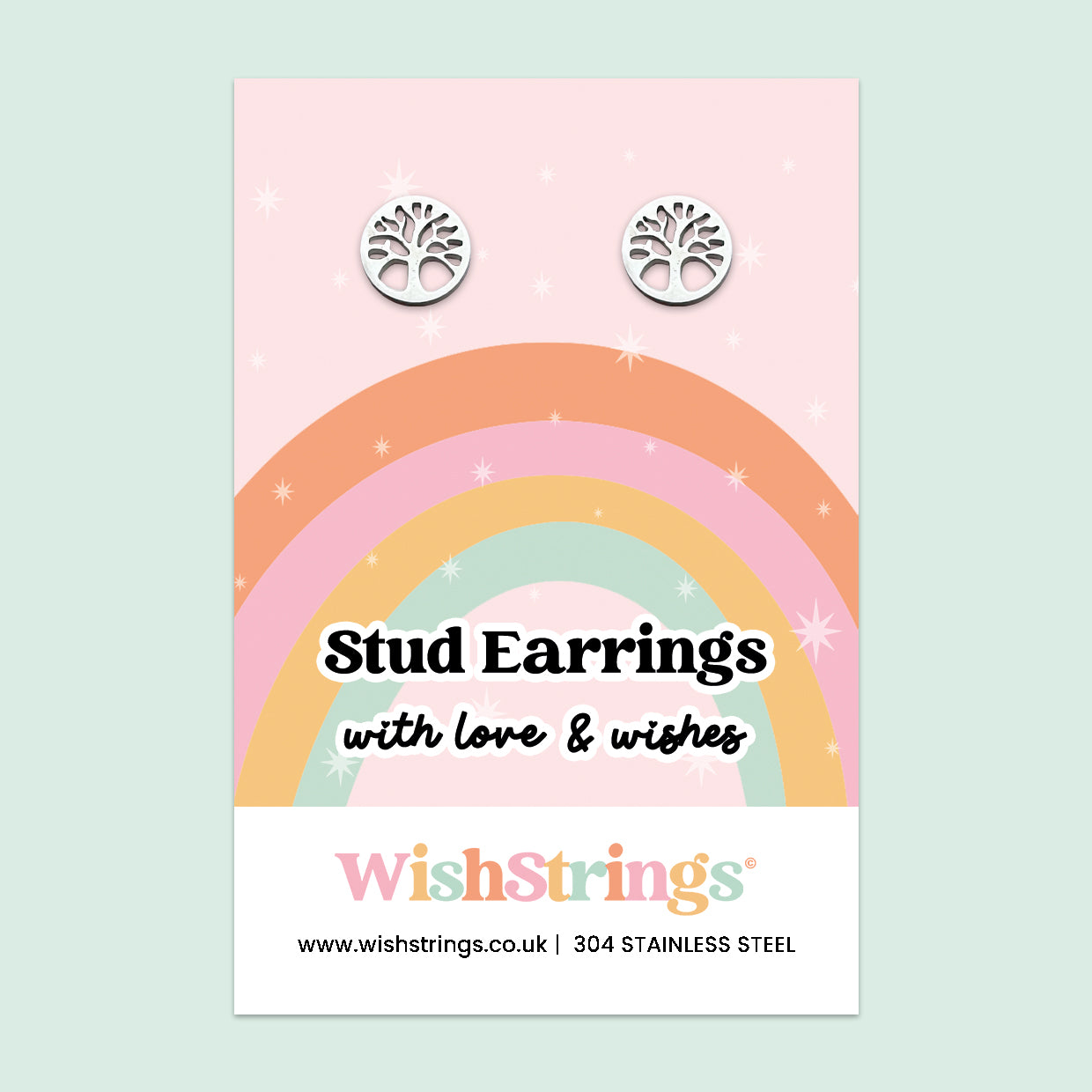 Tree of Life Stud Earrings | 304 Stainless Steel | E006