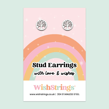 Tree of Life Stud Earrings | 304 Stainless Steel | E006