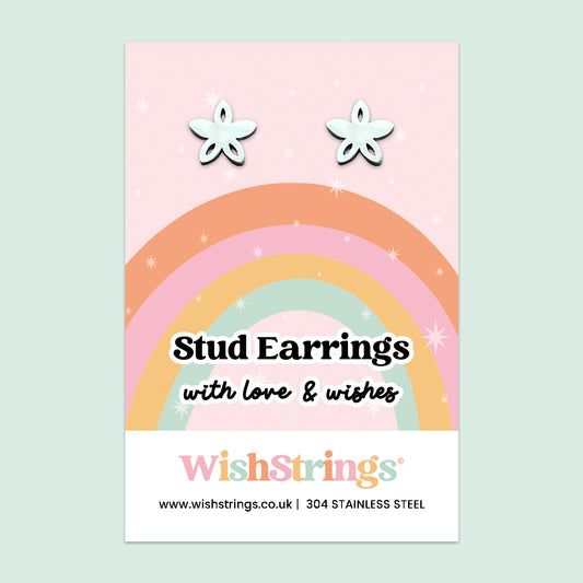 Flower Stud Earrings | 304 Stainless Steel | E008