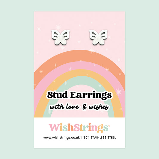 Butterfly Stud Earrings | 304 Stainless Steel | E009