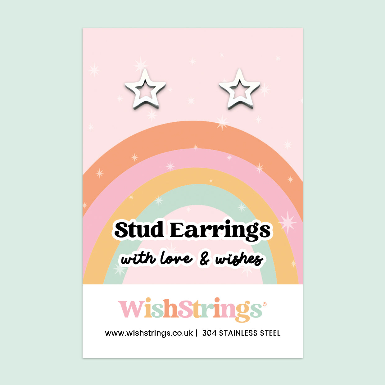 Star Stud Earrings | 304 Stainless Steel | E010