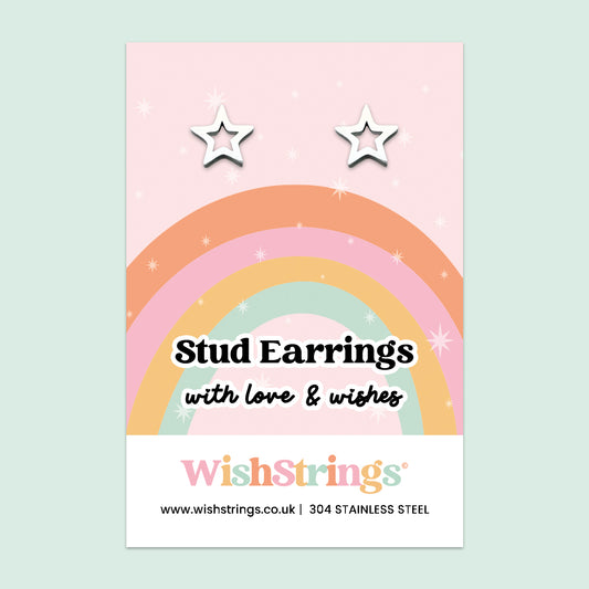 Star Stud Earrings | 304 Stainless Steel | E010