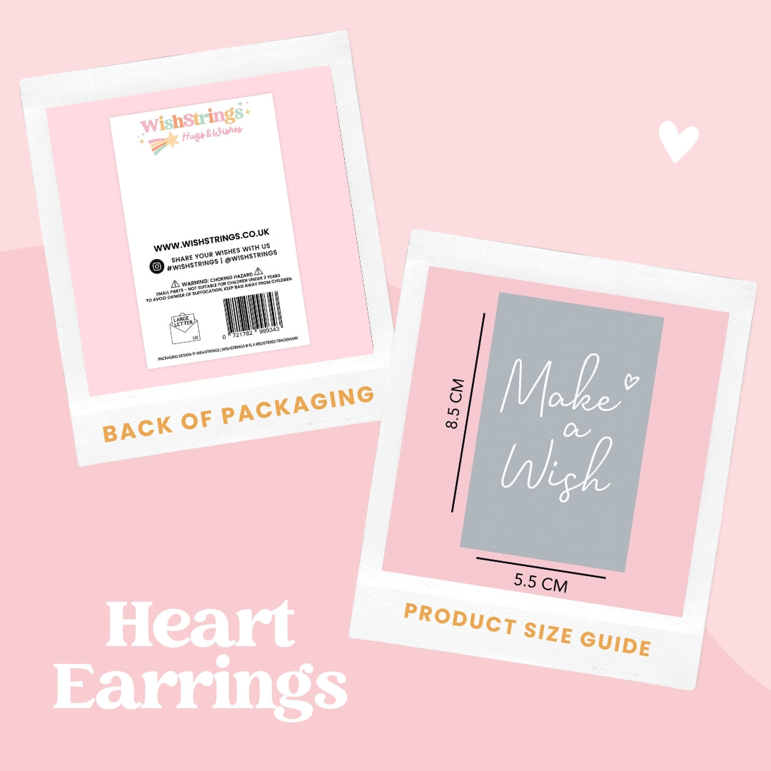 Brushed Heart Stud Earrings | 304 Stainless Steel | E012