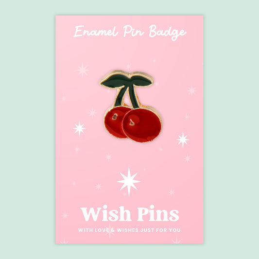 Cherry - Wish Pins - Enamel Pin Badge (EWP001)