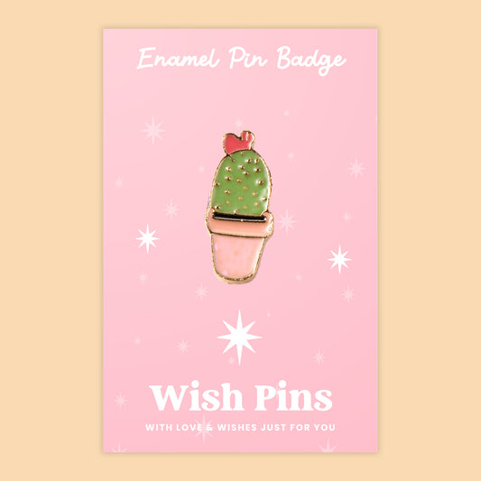 Cactus - Wish Pins - Enamel Pin Badge (EWP002)