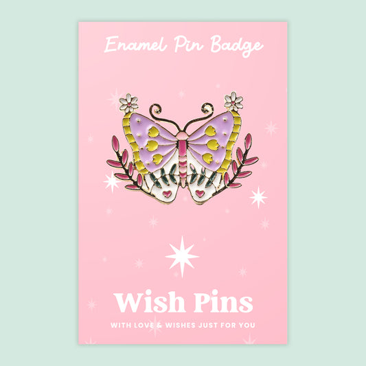 Butterfly - Wish Pins - Enamel Pin Badge (EWP016)