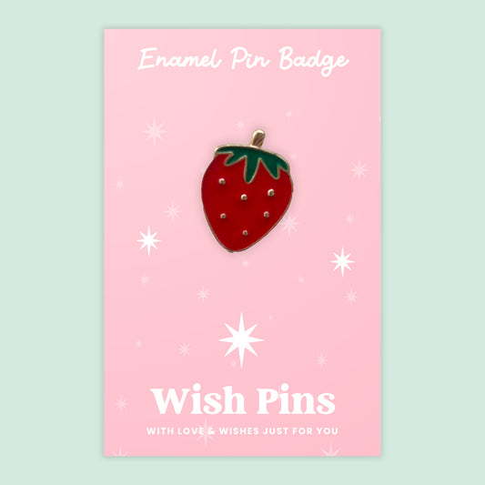 Strawberry - Wish Pins - Enamel Pin Badge (EWP031)
