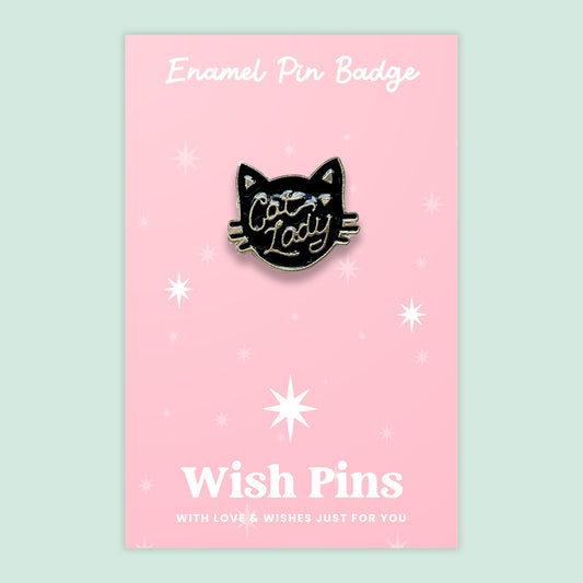 Cat Lady - Wish Pins - Enamel Pin Badge (EWP033)