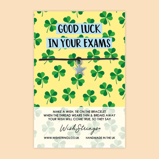 SALE - Good Luck in Your Exams - WishStrings Wish Bracelet - FL004