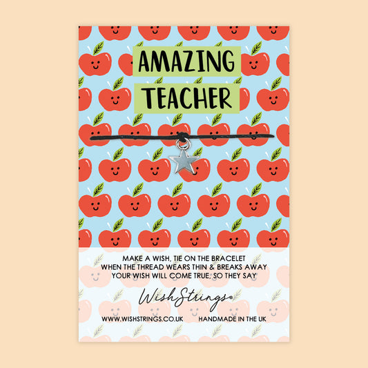 SALE - Amazing Teacher - WishStrings Wish Bracelet - FL005