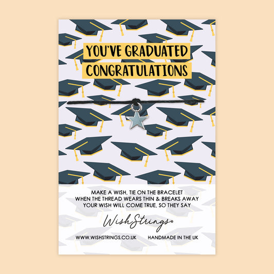 SALE - You’ve Graduated Congratulations - WishStrings Wish Bracelet - FL011