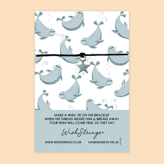 SALE - Seal Design - WishStrings Wish Bracelet - FL012
