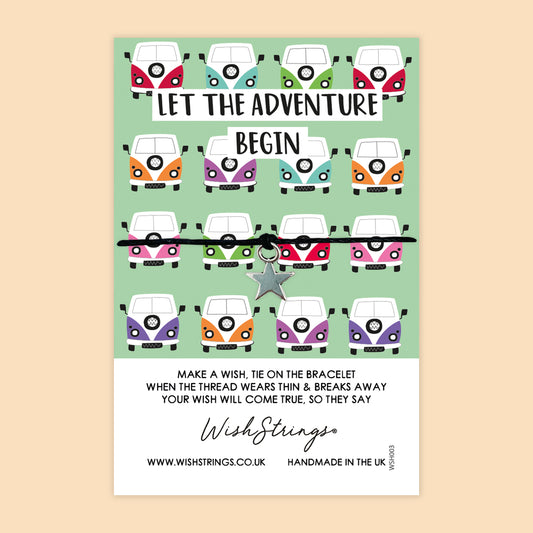SALE - Let the Adventure Begin - WishStrings Wish Bracelet - FL014