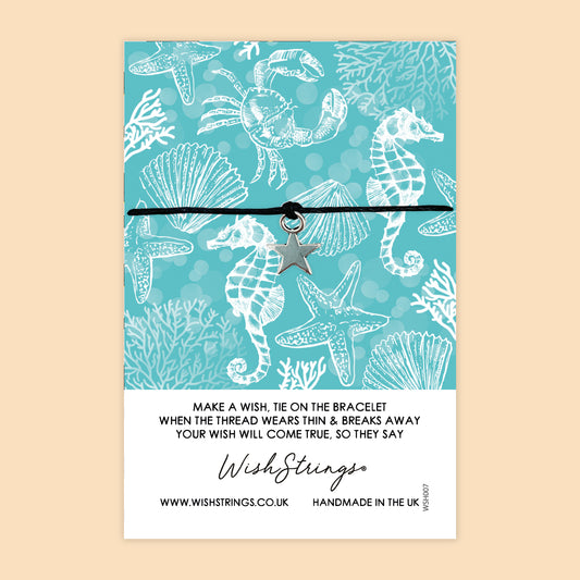 SALE - Sea Life Design - WishStrings Wish Bracelet - FL018
