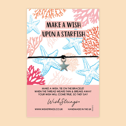 SALE - Make a Wish Upon a Starfish - WishStrings Wish Bracelet - FL023