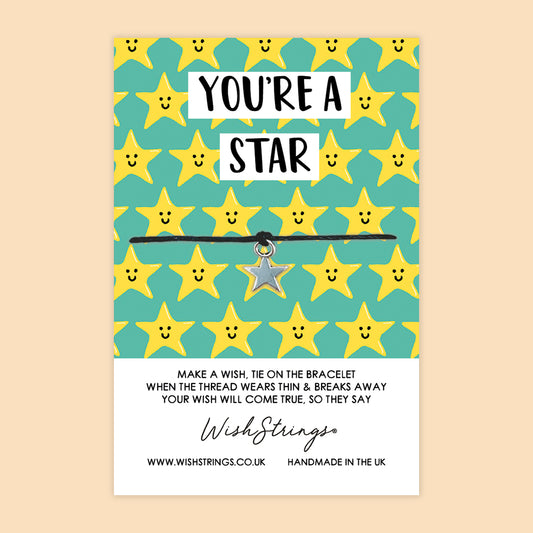 SALE - You’re a Star - WishStrings Wish Bracelet - FL024