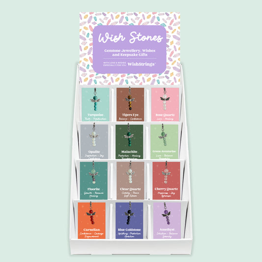 Gemstone Wish Angels - Pre-filled Counter Display Stand