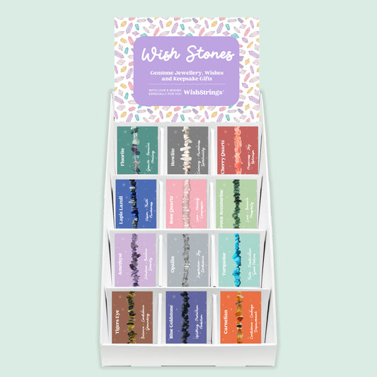 Gemstone Chip Bracelets – Pre-Filled Counter Display Stand