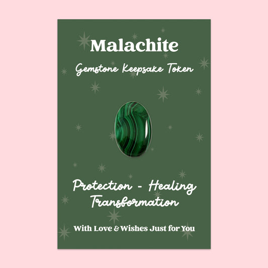 Malachite Gemstone Keepsake Token | GS004