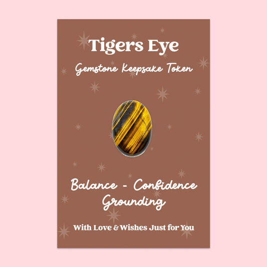 Tigers Eye Gemstone Keepsake Token | GS028