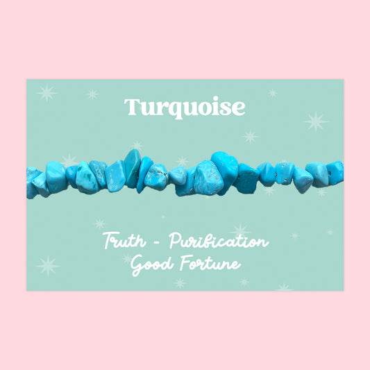 Turquoise - Gemstone Chip Bracelet - GS031