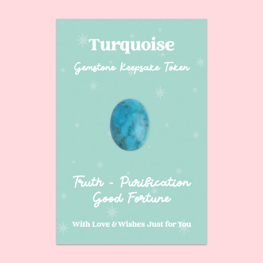 Turquoise Gemstone Keepsake Token | GS034