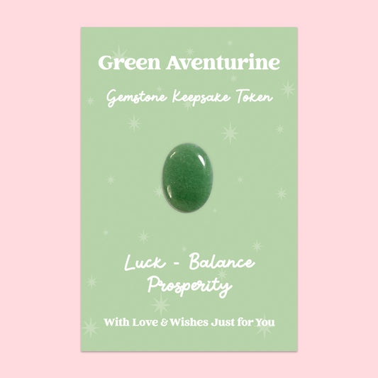 Green Aventurine Gemstone Keepsake Token | GS051