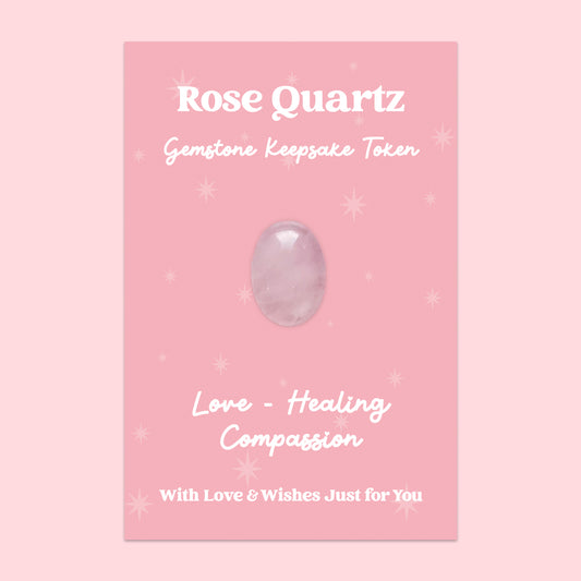 Rose Quartz Gemstone Keepsake Token | GS057