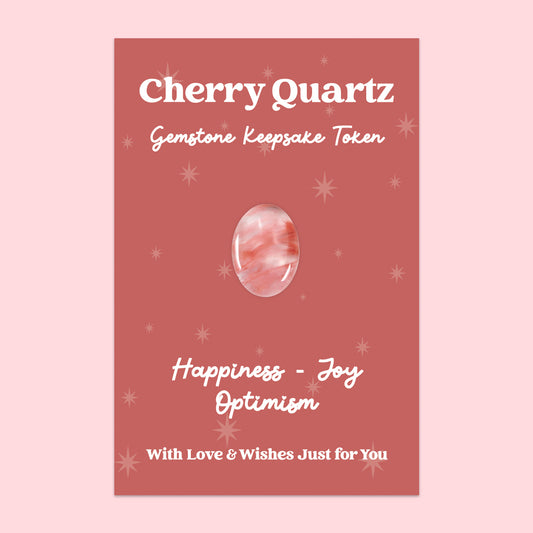 Cherry Quartz Gemstone Keepsake Token | GS069