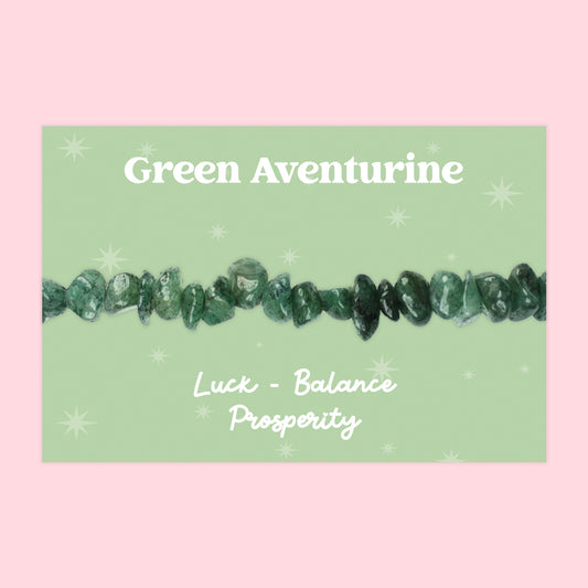Green Aventurine - Gemstone Chip Bracelet - GS048