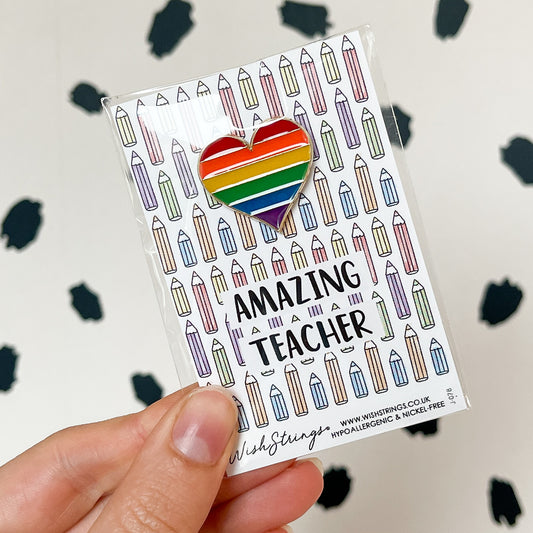 Amazing Teacher Pin Badge - S034